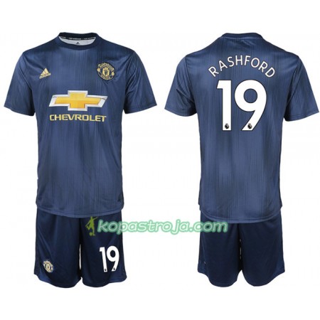 Billiga Fotbollströjor Manchester United RASHFORD 19 Barn Tredje tröja 2018/19 Kortärmad